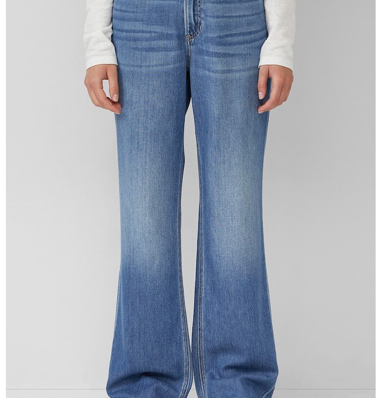 Прави дънки с миди талия - Светлосин sOliver