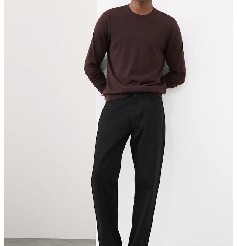 Прави еластични дънки 360 Flex - Черен/Избеляло черно Marks  Spencer