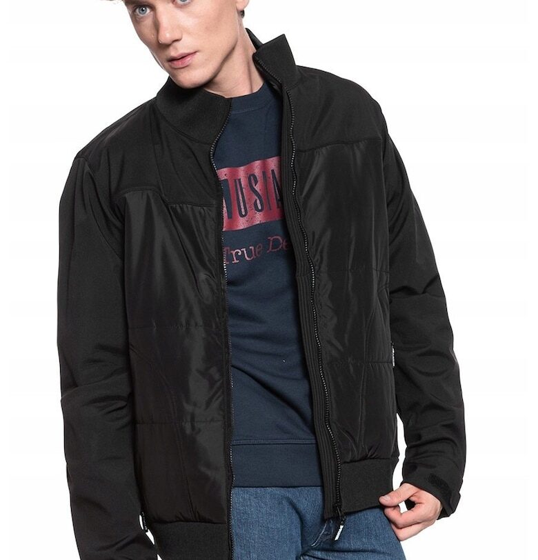 Преходно яке -  Daniel Sc Mix-Match - стандартна кройка - цип - черно - 2 джоба - M Intl - черно Mustang