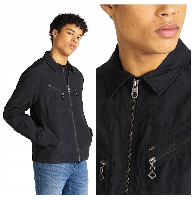 Преходно яке -  Техническо яке L191 M - Полиестер - Цип - 2 Външни джоба с цип - Стандартна кройка - Черно Lee