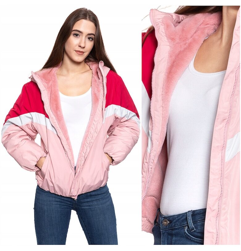 Преходно яке -  Яке с цветни блокове - Материал: 100% полиестер - Кройка: Стандартна - Закопчаване: Цип - Брой джобове: 2 - M - Розово - 1 брой Wrangler