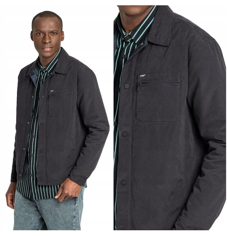 Преходно яке -  двулицево - 3 джоба - черно - Lee