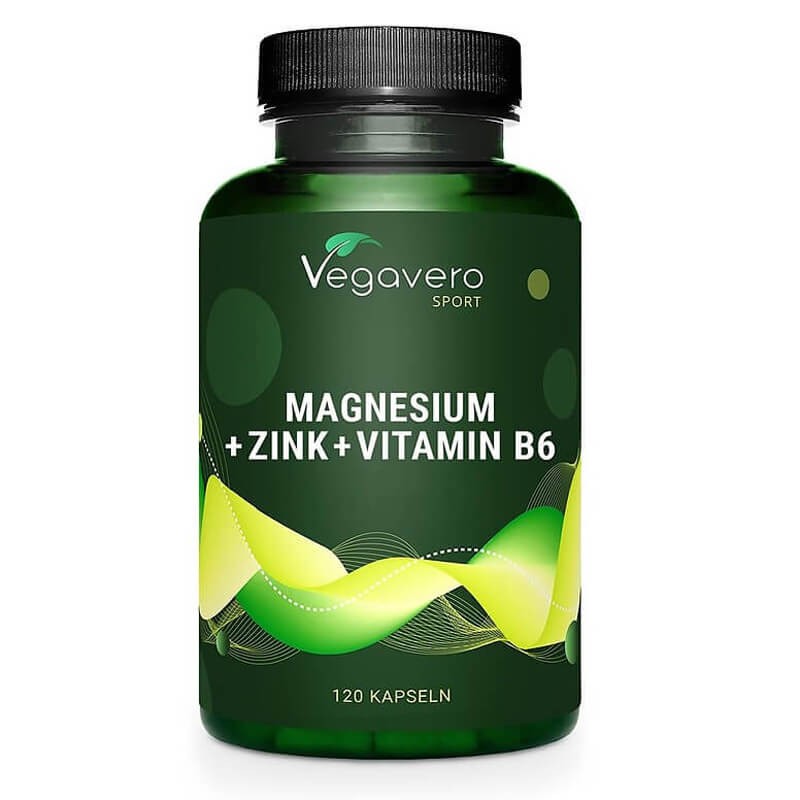 При активен спорт - Цинк+Магнезий+Витамин B6 - ZMA