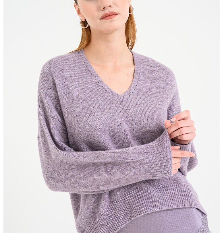 Пуловер Fondyssa - Бледа лила BOSS