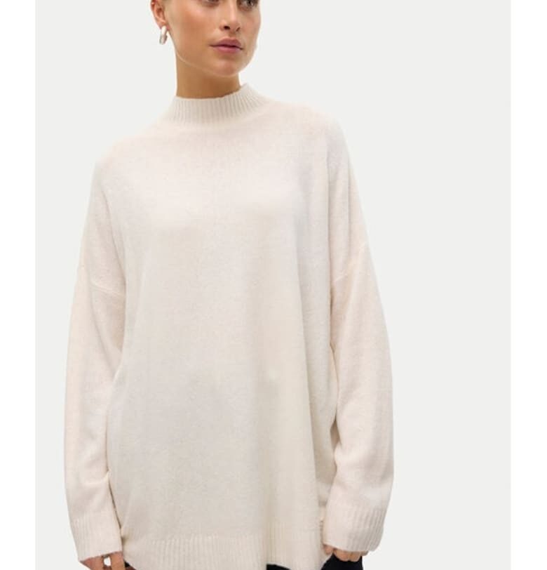 Пуловер  Plaza 10290784 Бежов широк - полиестер Vero Moda