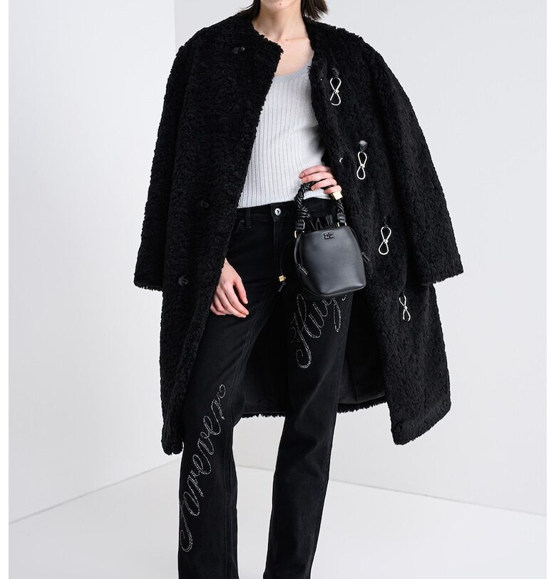 Пуловер Sunessiny с овално деколте - Светло сив HUGO