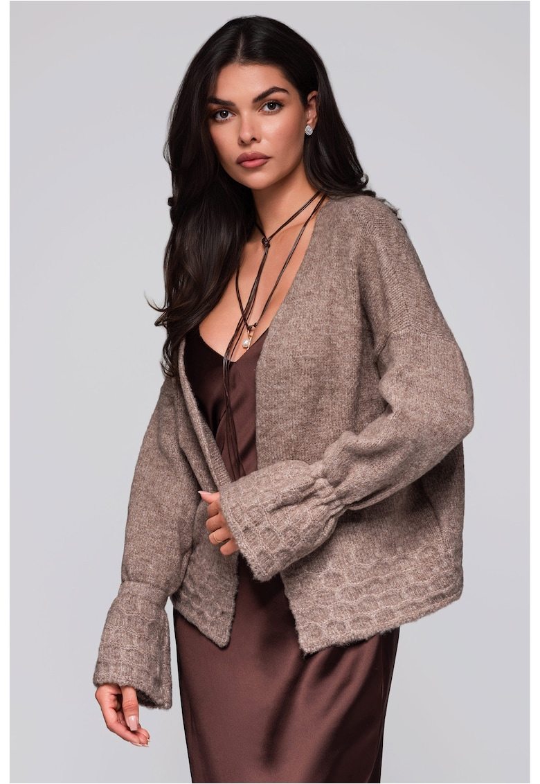 Пуловер жилетка LW-SWCD-0103 - Тъмнобежово Larica