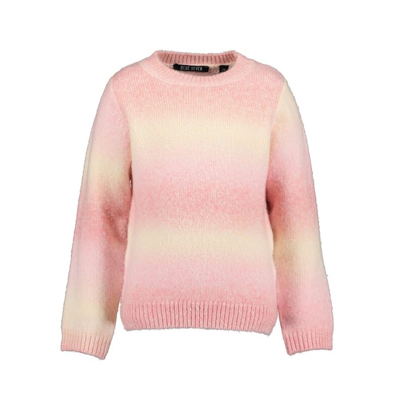 Пуловер за момичета -  303195366 - Полиестер - Розово Blue Seven