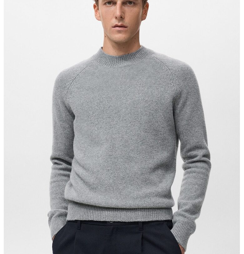 Пуловер от вълна с овално деколте Mango