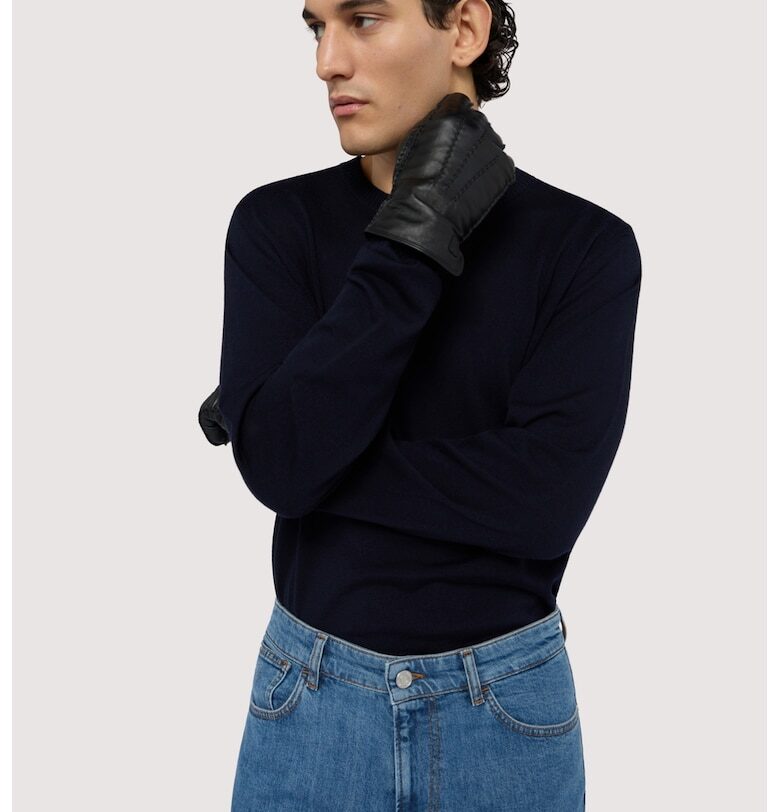 Пуловер от необработена вълна Trussardi