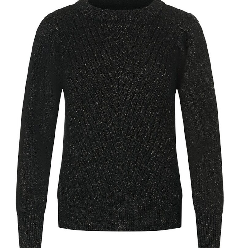 Пуловер с кръгло деколте от вълнена смес DiKa