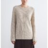Пуловер с овално деколте - Светлобежов меланж LC WAIKIKI