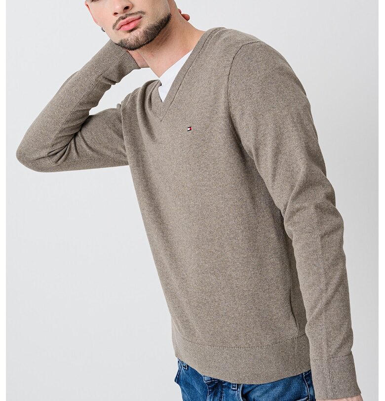 Пуловер с органичен памук и кашмир Tommy Hilfiger