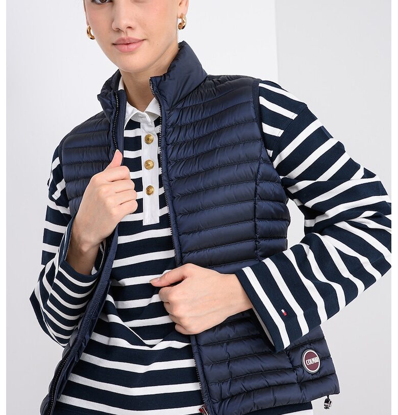 Пухен елек с олекотен дизайн - Тъмносин Colmar