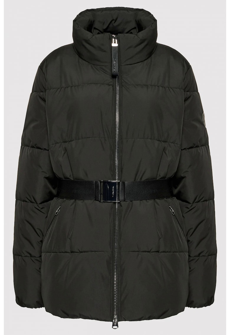 Пухено яке Inclusive K20K203715 - Черен CALVIN KLEIN