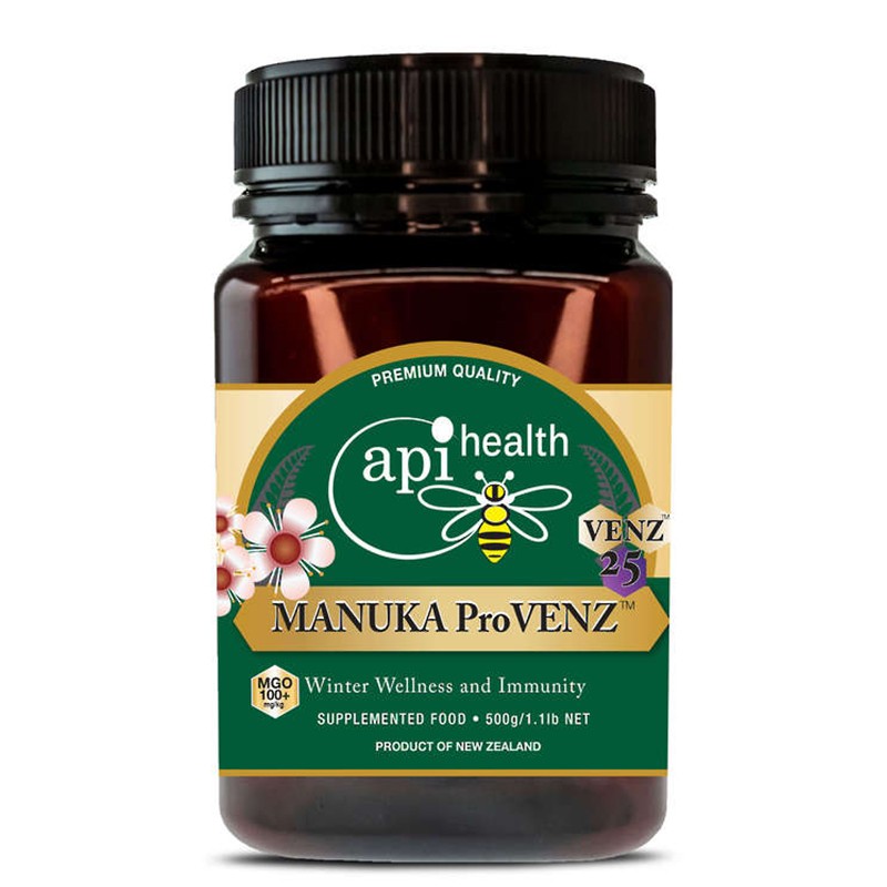 Пчелен мед Манука с пчелна отрова и пчелен прашец VENZ MGO 100+ ApiHealth