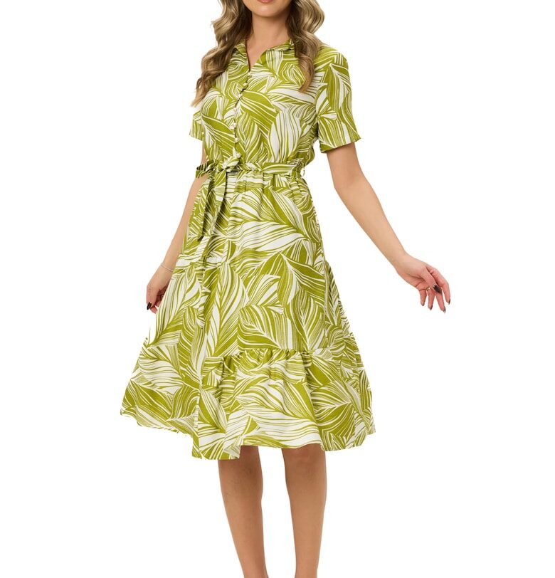 Разкроена миди рокля BAROCCA