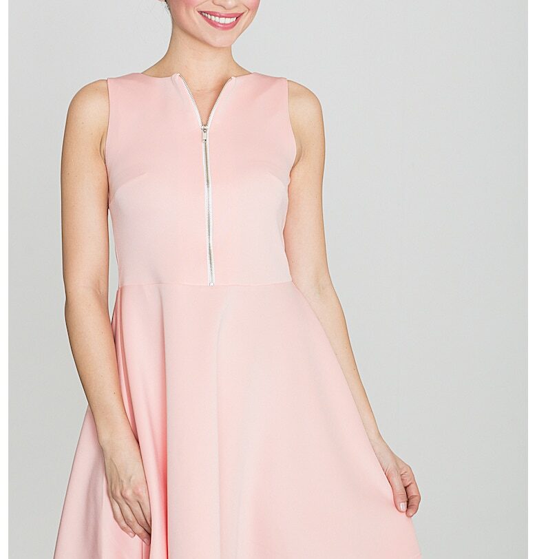 Разкроена рокля - Ленитиф - модел K098 - цип - мини - 95% полиестер - 5% еластан Lenitif