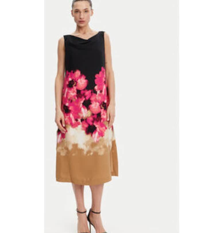 Разкроена рокля с десен DD4KH09C от полиестер DKNY