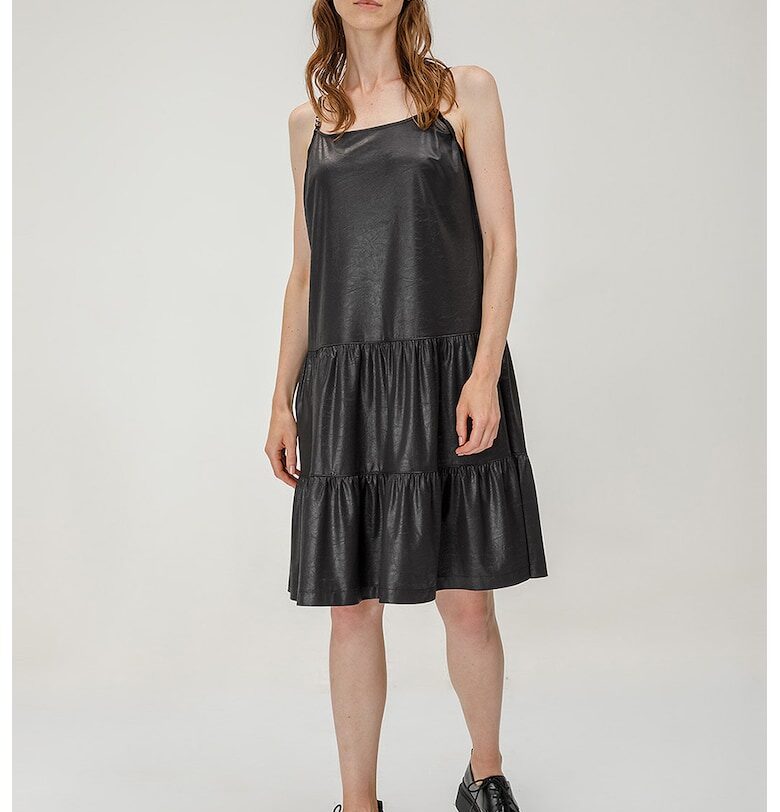 Разкроена рокля с квадратно деколте Helmidge