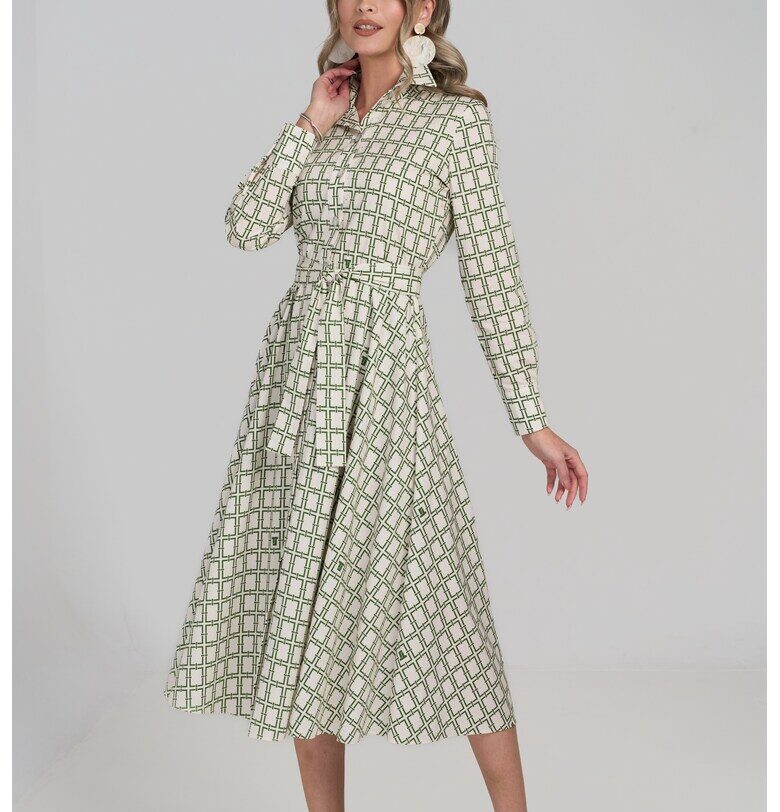 Разкроена рокля с лен Couture de Marie