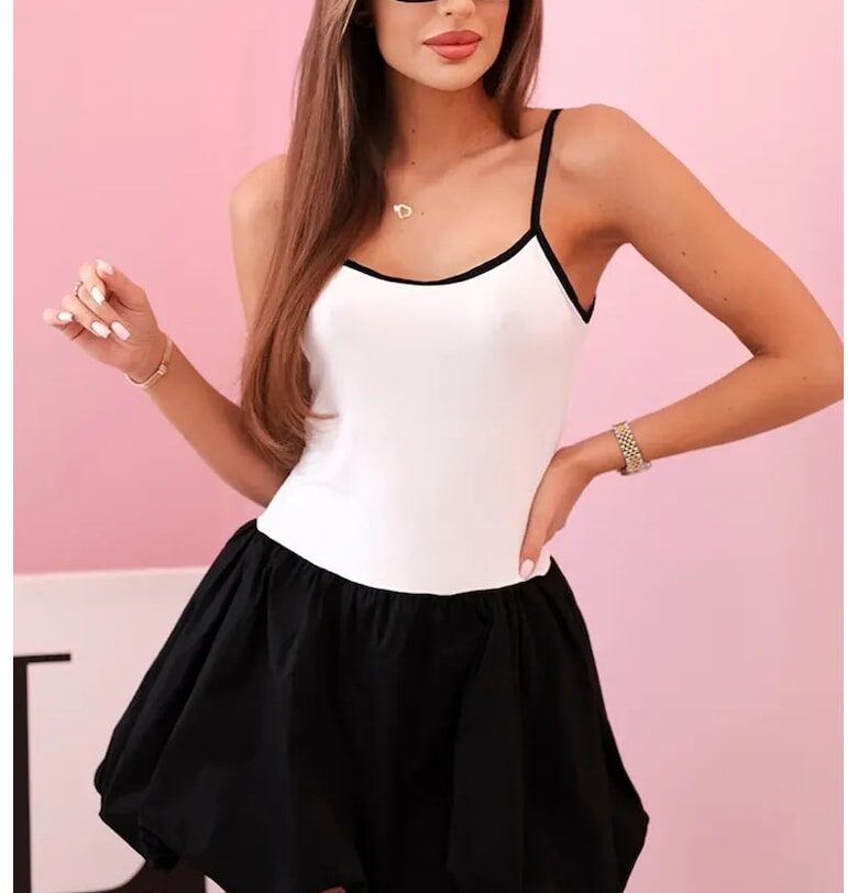 Разкроена рокля с тънки презрамки - Един размер Kesi