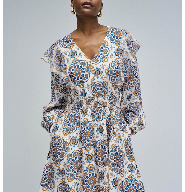 Разкроена шпиц рокля с джобове встрани Salsa Jeans