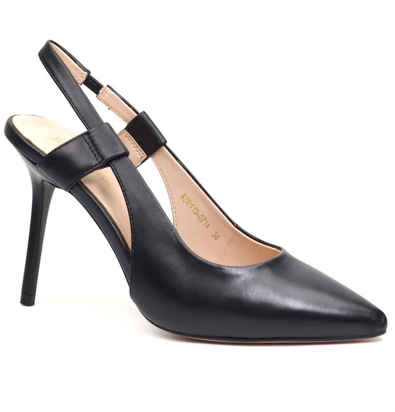 Разкроени дамски обувки K08113 071 черни Jose Simon