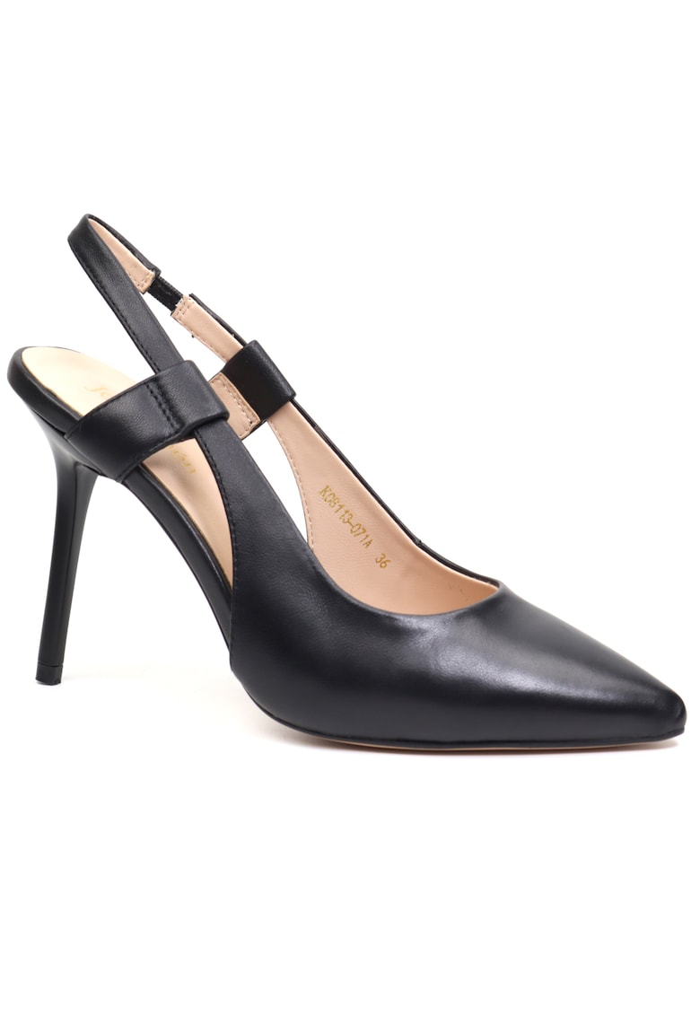 Разкроени дамски обувки K08113 071 черни Jose Simon