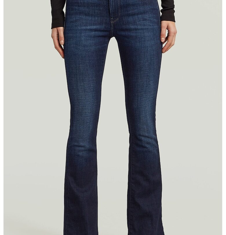 Разкроени дънки с висока талия - Тъмносин G-STAR