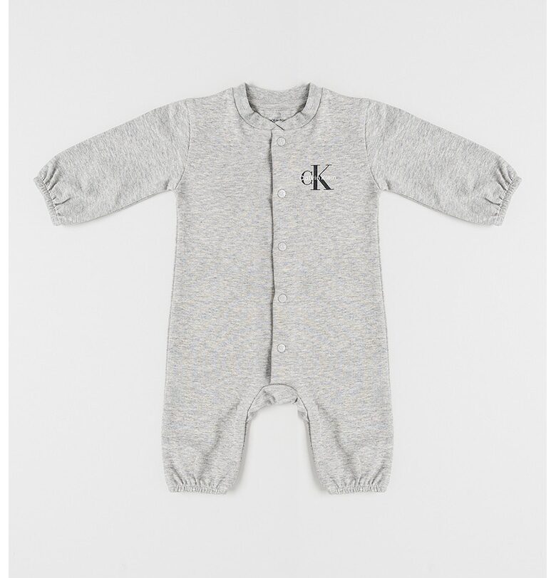 Раиран гащеризон с памук - Сив меланж CALVIN KLEIN