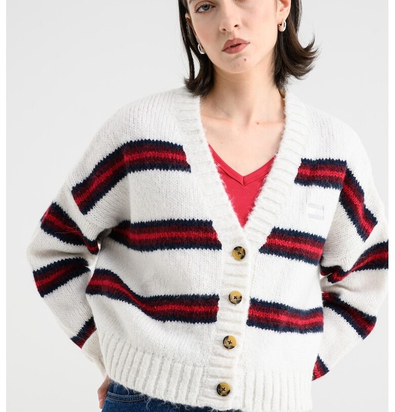 Раирана жилетка с шпиц Tommy Jeans