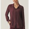 Раирана риза с дълги ръкави - Бордо Tatuum