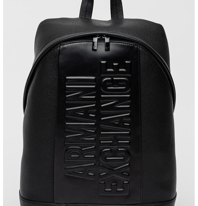 Раница от еко кожа с релефно лого ARMANI EXCHANGE