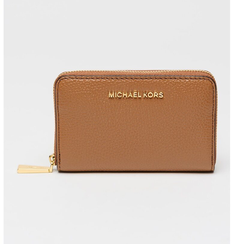 Релефен кожен портфейл Jet Set с цип Michael Kors