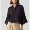 Релефна риза с паднали ръкави Vero Moda