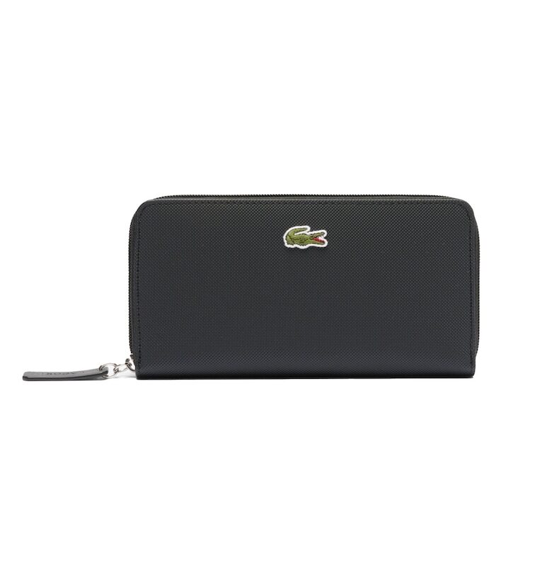Релефно портмоне от еко кожа с лого Lacoste