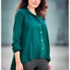 Риза A527 Елегантна Дълъг ръкав - Зелен awama