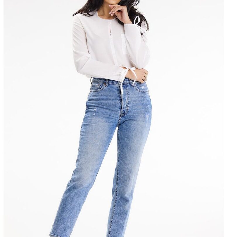 Риза A651 Елегантна дълъг ръкав awama