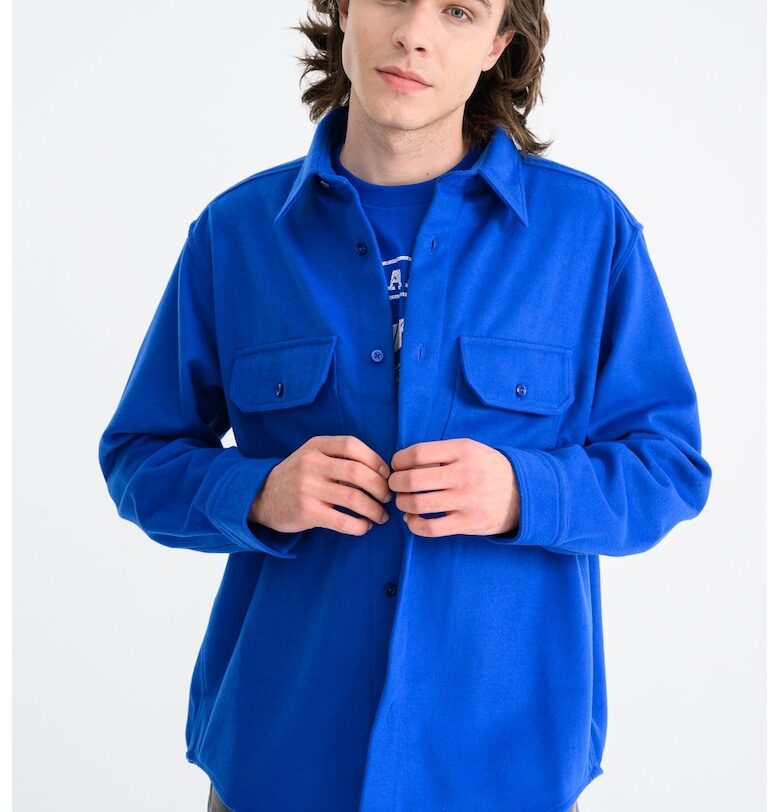 Риза Ebolt с вълна - Кралско Синьо HUGO