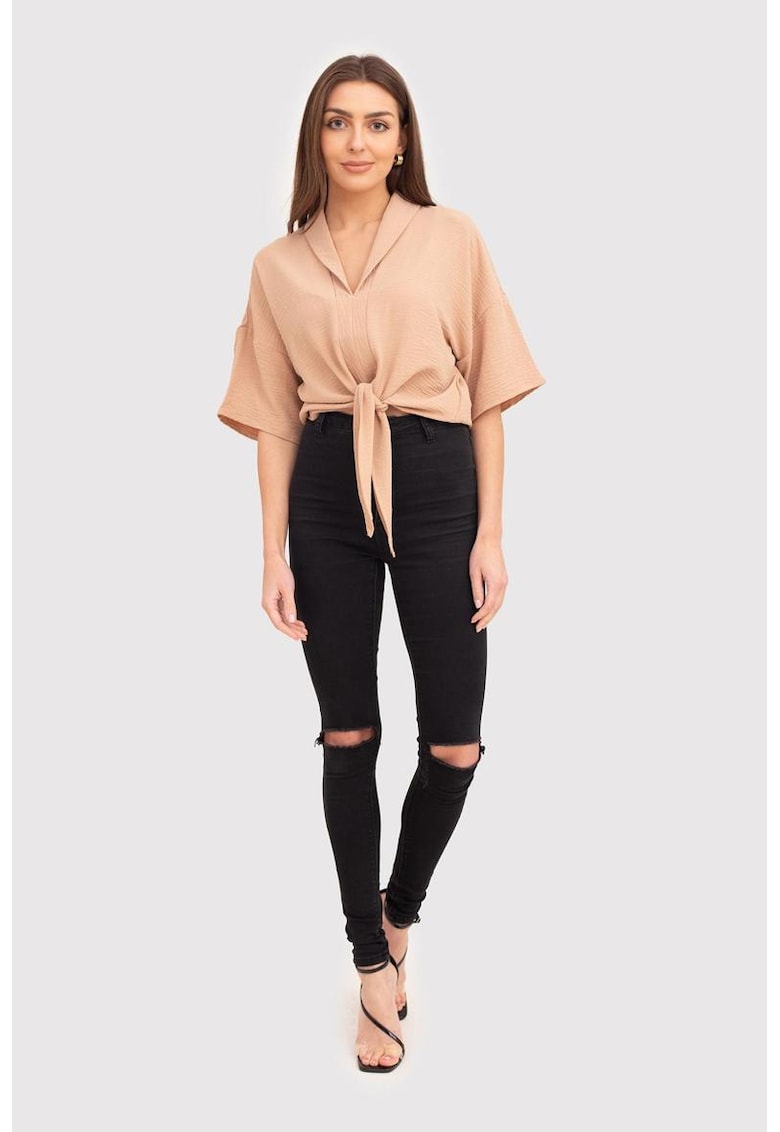 Риза с V-образно деколте Ta572 - Бежов Ax Paris