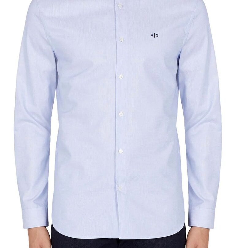 Риза  с дълги ръкави 3LZC28 - Син ARMANI EXCHANGE