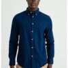 Риза с копчета на яката - Индигово синьо Tommy Hilfiger