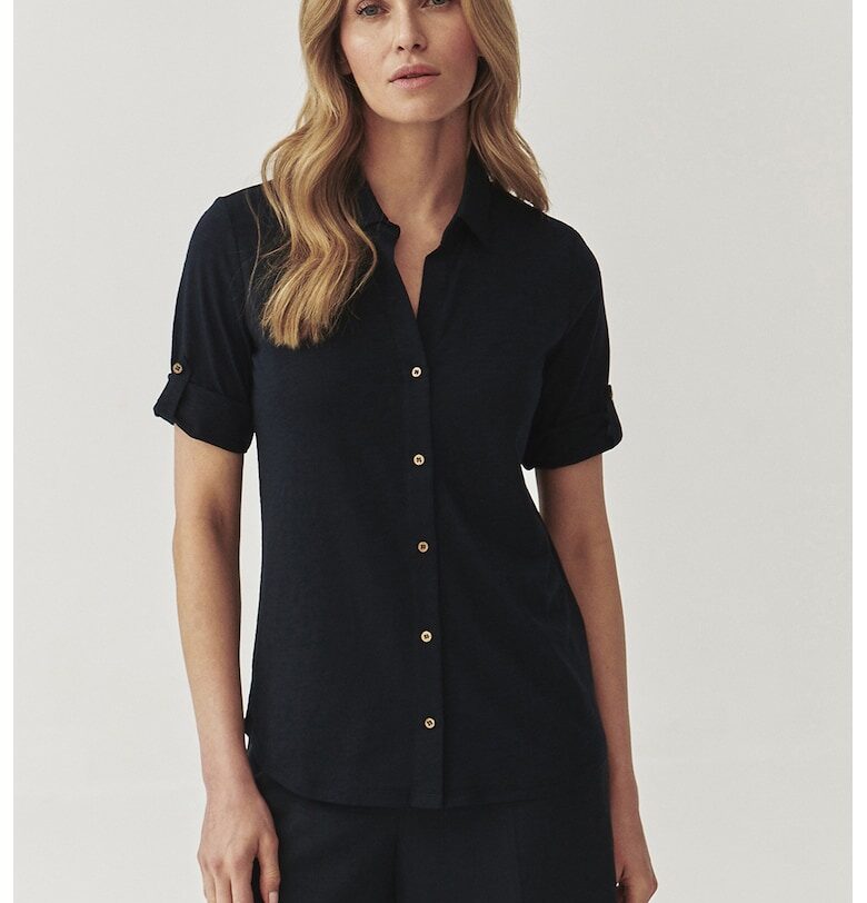 Риза с къси ръкави - Черен Tatuum