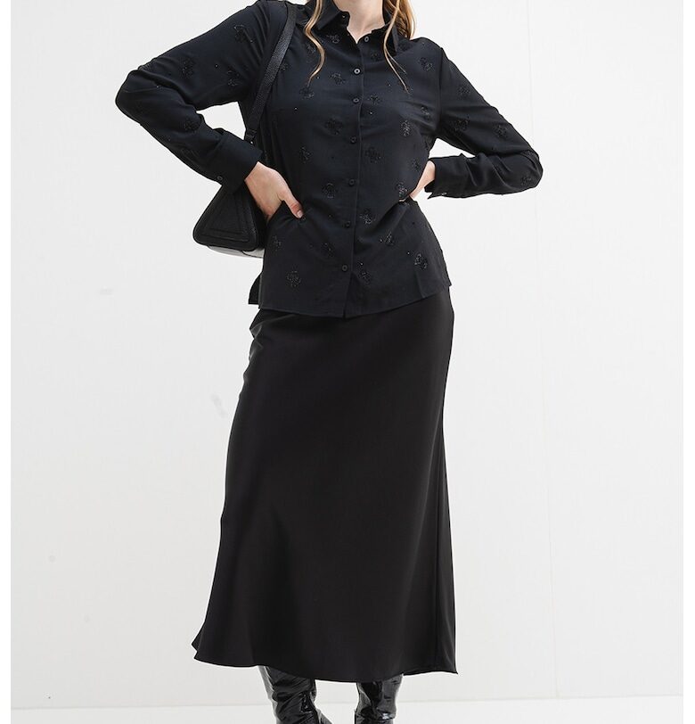 Риза с лого - Черен GUESS