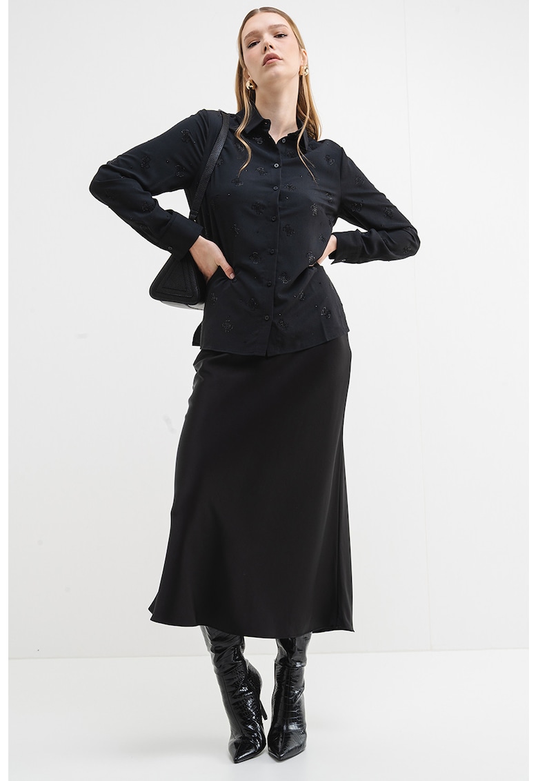 Риза с лого - Черен GUESS