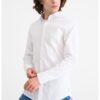 Риза с памук - Бял ARMANI EXCHANGE