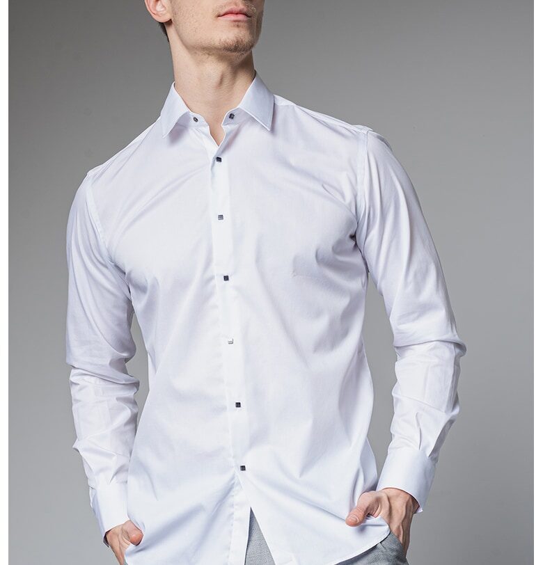 Риза с яка - Бял Karl Lagerfeld