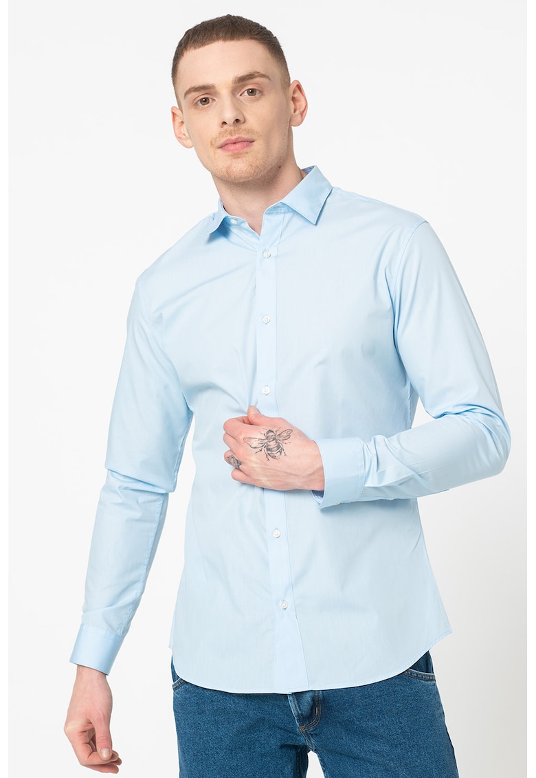 Ризи Joe с широка яка - 2 броя - Бял/Светлосин Jack Jones