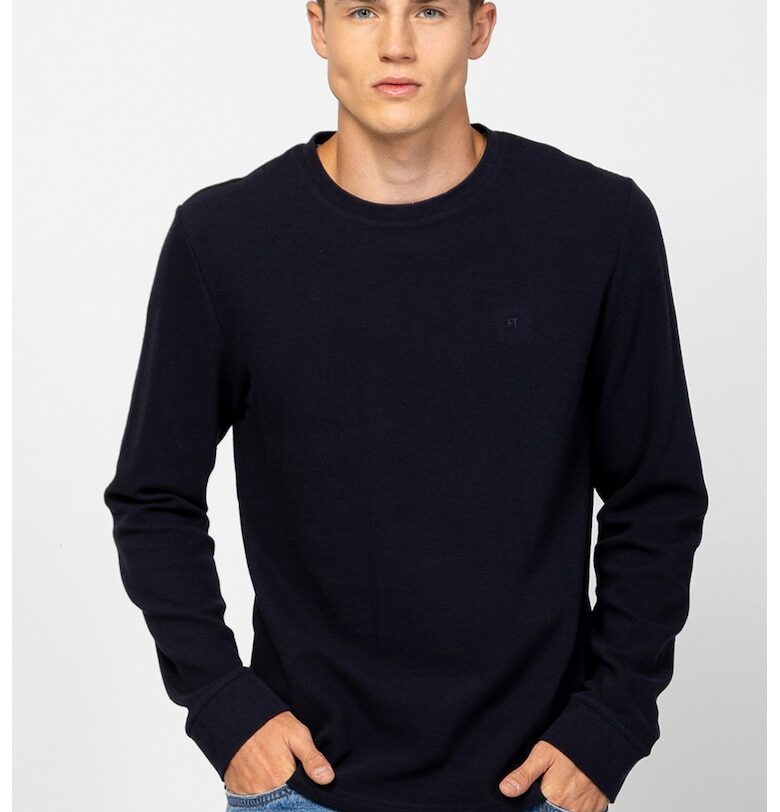 Рипсена блуза с овално деколте Heavy Tools